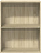 vidaXL - Boekenkast - 2 - schappen - 60x30x76,5 - cm - bewerkt - hout - sonoma - eiken