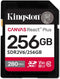 Kingston Canvas React Plus V60 256GB - SDXC Geheugenkaart - UHS-II - 280MB/s Lezen - 150MB/s Schrijven