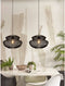 GOOD&MOJO Hanglamp Zanzibar - Rotan Zwart - Ø40x30cm - Modern - Hanglampen Eetkamer, Slaapkamer, Woonkamer
