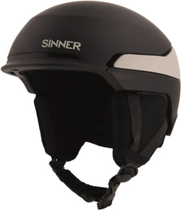 SINNER ZERMATT - Unisex Skihelm - Triple In-Mould technologie - Matte zwart/matte lichtgrijs - Maat XL (61-64 cm)