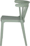 WOOOD Bliss - Eetkamerstoel - Stapelbaar - Polypropyleen - Jadegroen - 75x52x53 cm