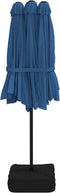 vidaXL - Parasol - dubbel - dak - 449x245 - cm - azuurblauw