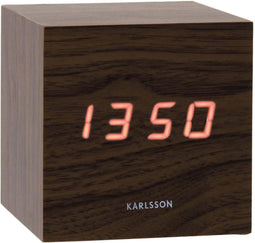 Karlsson Wekker Mini Cube - Bruin
