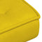 vidaXL - Relaxstoel - met - voetenbank - fluweel - geel