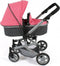 Bayer Chic Poppenwagen Combi Mika Donkerroze