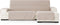 Hoes voor chaise longue met korte armleuning rechts Eysa SILVER Beige 100 x 110 x 240 cm