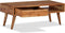 vidaXL - Salontafel - met - bewerkte - lade - 100x50x40 - cm - massief - hout