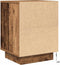 vidaXL - Nachtkastje - met - LED-verlichting - 38x34x50 - cm - oud - hout