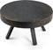 Furntastik Pozzuoli Salontafel rond 58 cm, Lava, vintage zwart