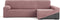 Hoes voor chaise longue met lange armleuning rechts Eysa JAZ Roze 180 x 120 x 360 cm
