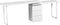 Bureau DKD Home Decor 150 x 120 x 75 cm Natuurlijk Metaal Wit Hout MDF
