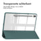 imoshion Tablet Hoes - Geschikt voor Samsung Galaxy Tab S9 11.0 inch - Trifold Hardcase Bookcase - Groen