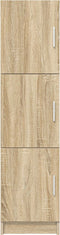 vidaXL - Highboard - Sonoma - Eik - 31,5x32x124 - cm - Gemaakt - van - hout