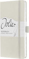 notitieboek Sigel Jolie Sense 95x180mm hardcover gelinieerd wit SI-JN506