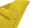 vidaXL - Chaise - longue - met - kussens - fluweel - geel