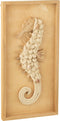 J-Line wanddecoratie Zeepaardje - hout - naturel