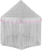 Kruzzel Grote Kindertent Grijs/Roze met Sterrenmotief