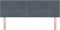 vidaXL - Hoofdbord - Met - Knopen - Donkergrijs - 160 - cm - Velvet