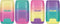 Gum en Puntenslijperset Milan Compact Sunset Multicolour (16 Stuks)