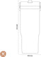 Stanley The IceFlow Flip Straw Tumbler 0,89L NEW - Thermosfles - Lilac