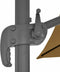 vidaXL - Parasol - met - draagbare - voet - taupe