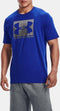 Under Armour UA BOXED SPORTSTYLE SS Heren Sportshirt - Blauw - Maat M