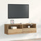 vidaXL - TV - Wandkast - Artisan - Eiken - 100x30x30 - cm - Bewerkt - Hout