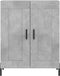 vidaXL - Dressoir - 69,5x34x90 - cm - bewerkt - hout - betongrijs