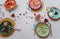 CABANAZ - bord, keramiek, FONDUE PLATE, blauw