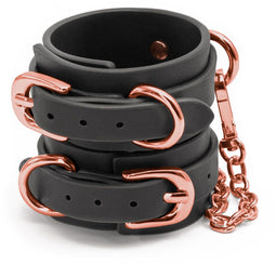 Bondageset Bondage Couture Wrist Cuffs Zwart