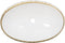 vidaXL - Opzetwasbak - ovaal - 59x40x15 - cm - keramiek - wit - en - goud