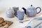 London Pottery Globe Tulip Mokken - Set van 4 - Keramiek 0.28 L Blauw (4 stuks)
