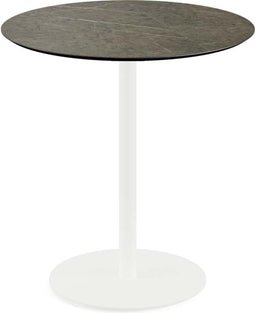 Urban Terrastafel Wit Frame + Midnight Marble HPL 70 cm - Essentials 130021670