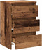 vidaXL - Nachtkastje - 40x35x62,5 - cm - bewerkt - hout - oud - houtkleurig