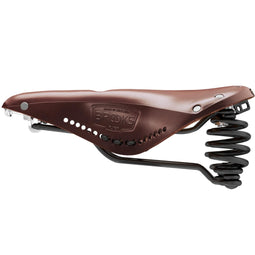 Brooks Flyer Carved - Tourzadel met veerdemping - Bruin