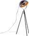 THAMES - Staande lamp - Zwart/Goud - Metaal