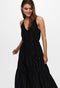 ONLY ONLVIVI SL MAXI DRESS NOOS - Mouwloze maxijurk met knoopriem - Maat S