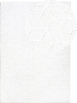 THATTA - Shaggy vloerkleed - Wit - 160 x 230 cm - Polyester