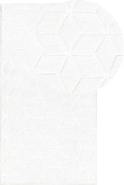 THATTA - Shaggy vloerkleed - Wit - 80 x 150 cm - Polyester