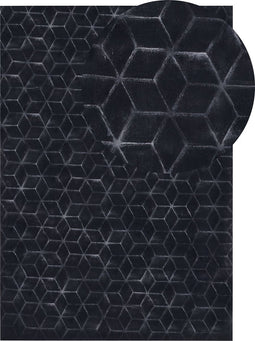 THATTA - Shaggy vloerkleed - Zwart - 160 x 230 cm - Polyester