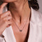 TI SENTO Dames Ketting - 925 zilver - Zilver geel verguld - Maat 42 - 3915SY
