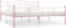 vidaXL - Bedframe - metaal - roze - 180x200 - cm