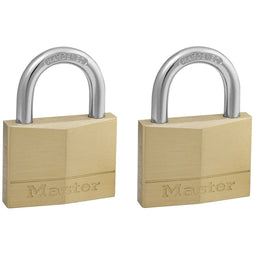 MasterLock Set van 2 messing hangsloten met 2 sleutels 150EURT