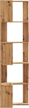 vidaXL - Boekenkast - 5-laags - hoek - 50x50x179 - cm - hout - artisanaal - eikenkleur