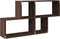 vidaXL - Wandschap - 100x20x53 - cm - bewerkt - hout - bruin - eikenkleurig