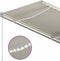 vidaXL - Luifel - handmatig - uittrekbaar - met - LED - 350x250 - cm - crèmekleurig