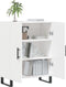 vidaXL - Dressoir - 69,5x34x90 - cm - bewerkt - hout - wit