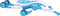 The Bugs Scramblebug Tide Loopfiets Met 4 Wielen - Loopfiets - Wit/Blauw - Opvouwbaar - 360° wielen