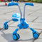 The Bugs Scramblebug Tide Loopfiets Met 4 Wielen - Loopfiets - Wit/Blauw - Opvouwbaar - 360° wielen