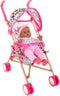 The Glam Crew Poppenbuggy Danny met Luipaardprint Roze/Goud